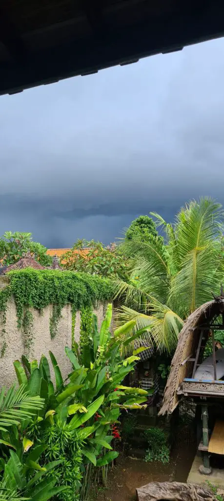 Regnsäsongen i Bali