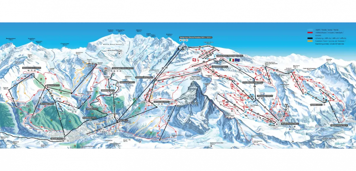 Zermatt karta
